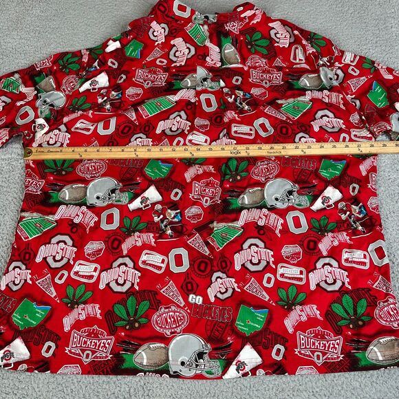 Ohio State Buckeyes Shirt Men 2XL Red Floral Aloha Print NCAA All Over Print AOP - Picture 9 of 10